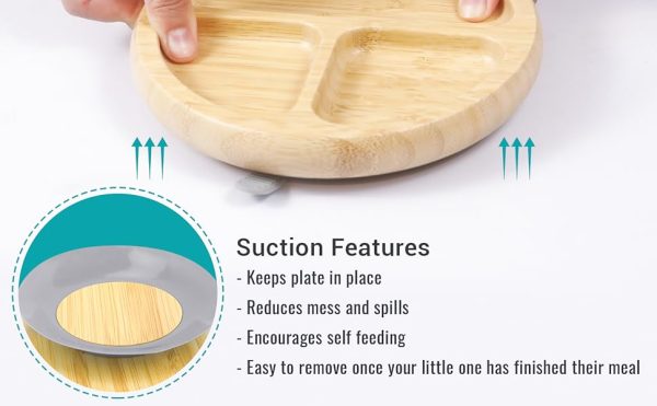 Bamboo Baby Plates Set - Green - Image 4