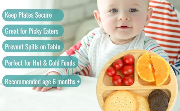 Bamboo Baby Plates Set - Green - Image 3
